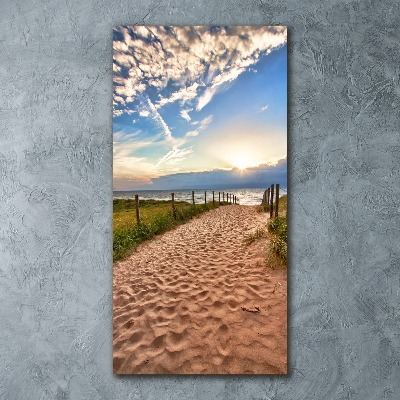 Staand foto plexiglas Pad naar het strand
