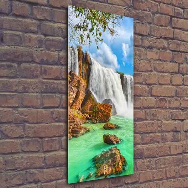Staand foto in plexiglas Waterval