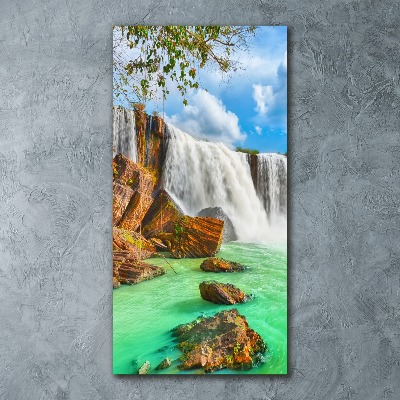 Staand foto in plexiglas Waterval