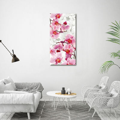Staand foto in plexiglas Roze orchidee