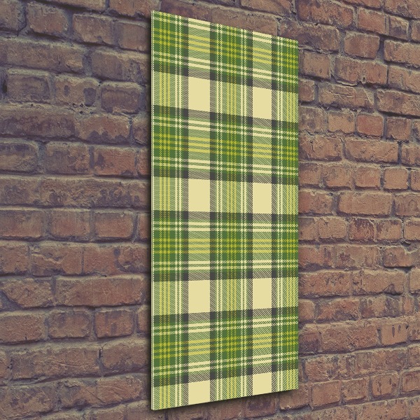 Staand foto plexiglas Groen geblokt