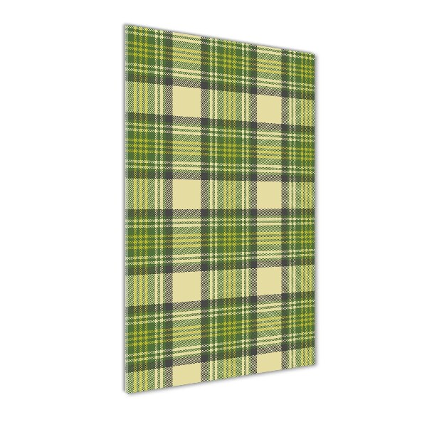 Staand foto plexiglas Groen geblokt