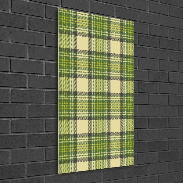 Staand foto plexiglas Groen geblokt