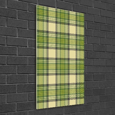 Staand foto plexiglas Groen geblokt