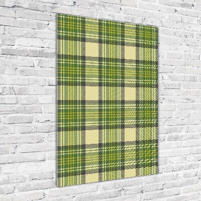 Staand foto plexiglas Groen geblokt