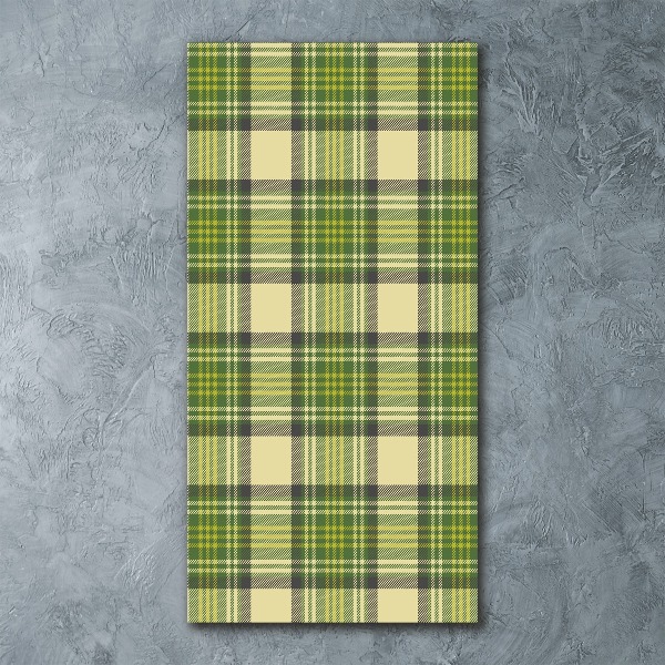 Staand foto plexiglas Groen geblokt