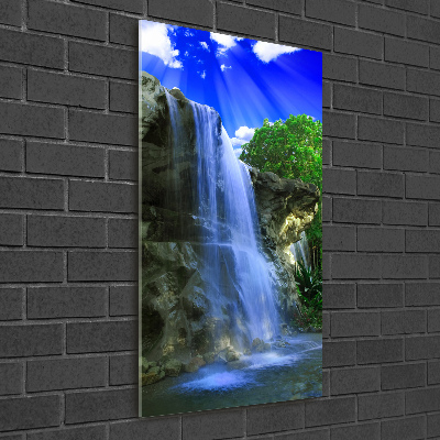Staand plexiglas foto Waterval
