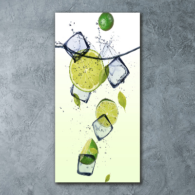 Staand foto plexiglas Limoenen en ijs