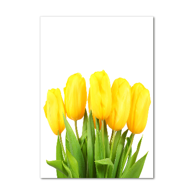 Staand foto plexiglas Gele tulpen