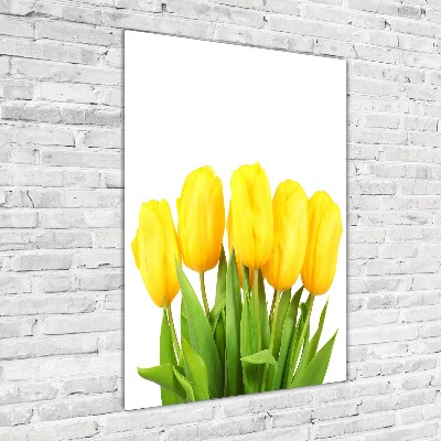 Staand foto plexiglas Gele tulpen