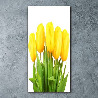 Staand foto plexiglas Gele tulpen