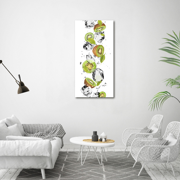 Staand plexiglas foto Kiwi en water