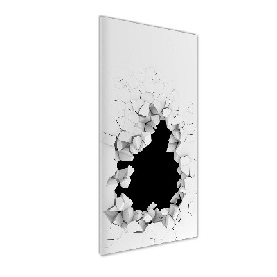 Staand foto plexiglas Gat in de muur