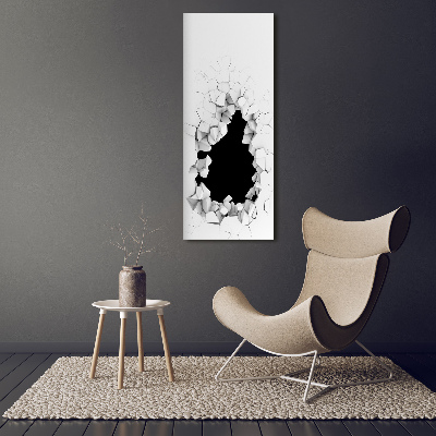Staand foto plexiglas Gat in de muur