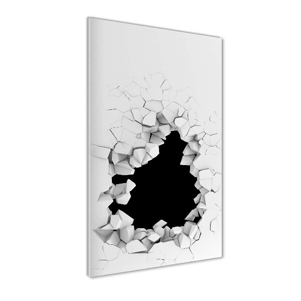 Staand foto plexiglas Gat in de muur