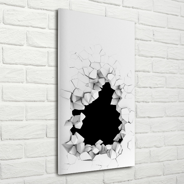 Staand foto plexiglas Gat in de muur