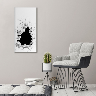 Staand foto plexiglas Gat in de muur