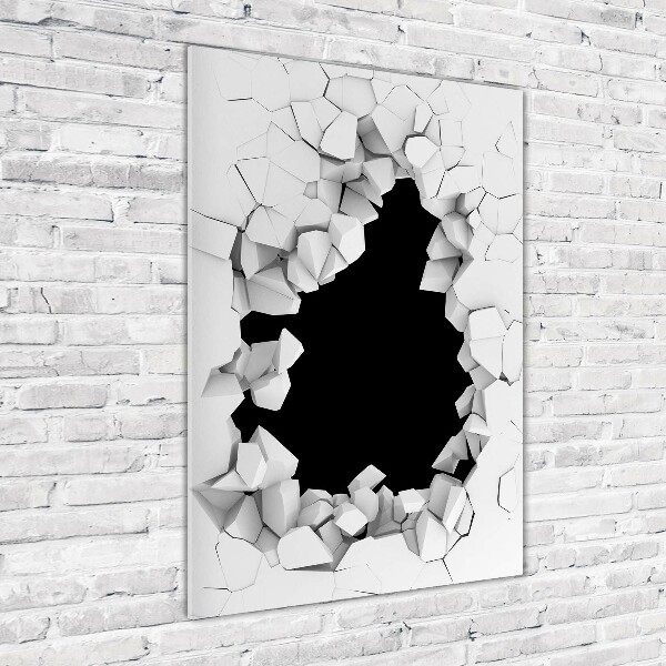 Staand foto plexiglas Gat in de muur