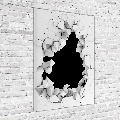 Staand foto plexiglas Gat in de muur