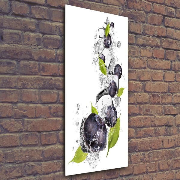 Staand foto op plexiglas Bessen en ijs