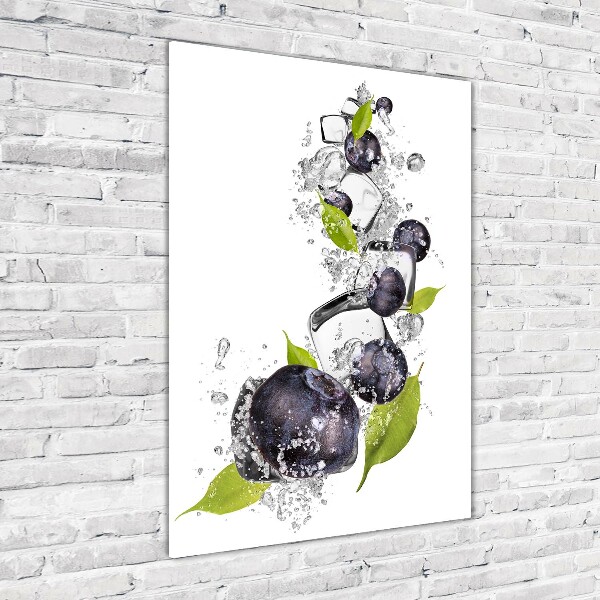 Staand foto op plexiglas Bessen en ijs