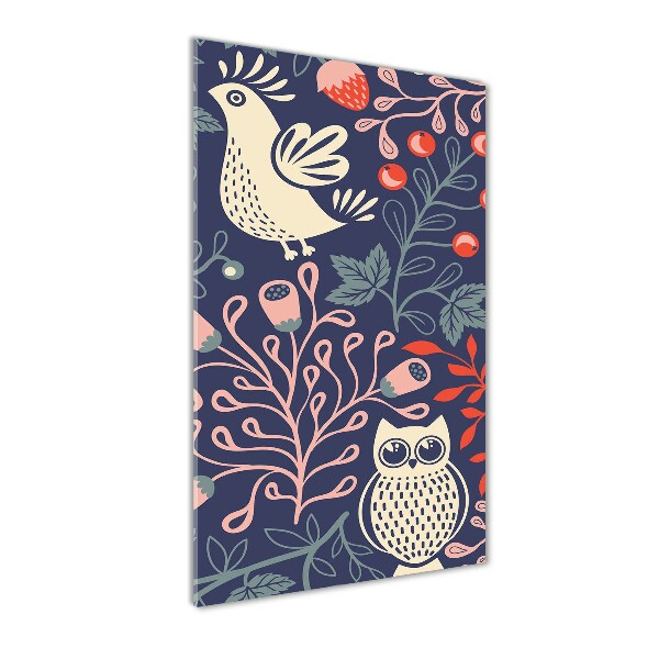 Staand plexiglas foto Haan hen uil