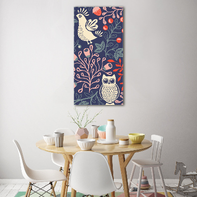 Staand plexiglas foto Haan hen uil