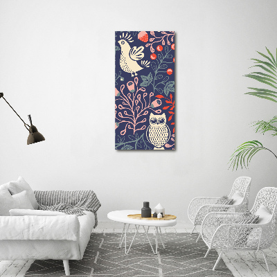 Staand plexiglas foto Haan hen uil