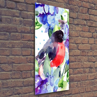 Staand foto plexiglas Vogels en bloemen