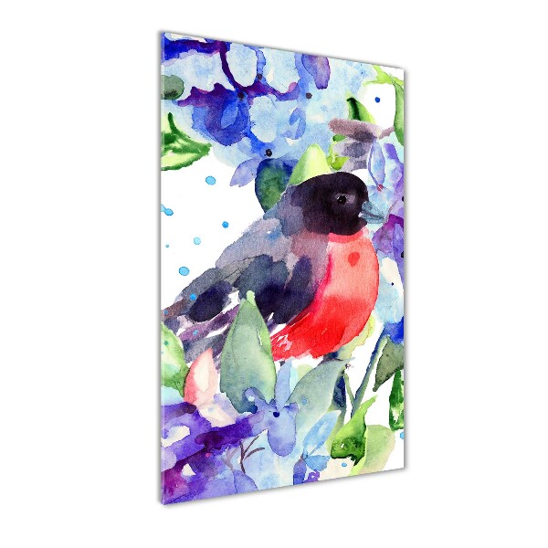 Staand foto plexiglas Vogels en bloemen