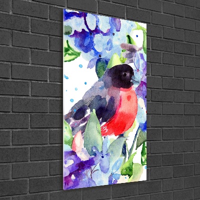 Staand foto plexiglas Vogels en bloemen