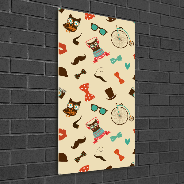 Staand foto plexiglas Uilen fietsbril