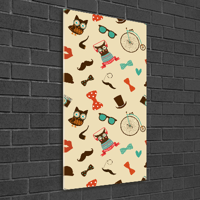 Staand foto plexiglas Uilen fietsbril