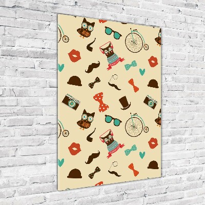 Staand foto plexiglas Uilen fietsbril