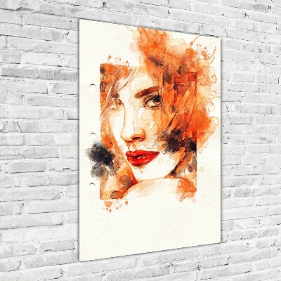 Staand foto plexiglas Abstracte vrouw