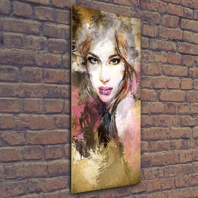 Staand foto plexiglas Abstracte vrouw