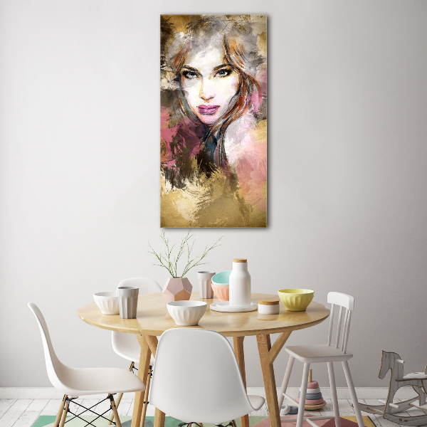 Staand foto plexiglas Abstracte vrouw