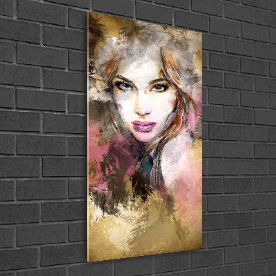 Staand foto plexiglas Abstracte vrouw