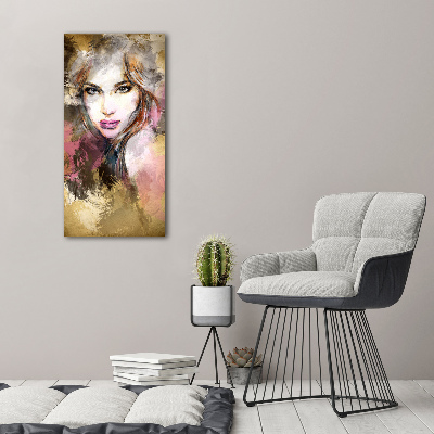 Staand foto plexiglas Abstracte vrouw