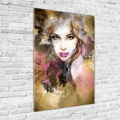 Staand foto plexiglas Abstracte vrouw