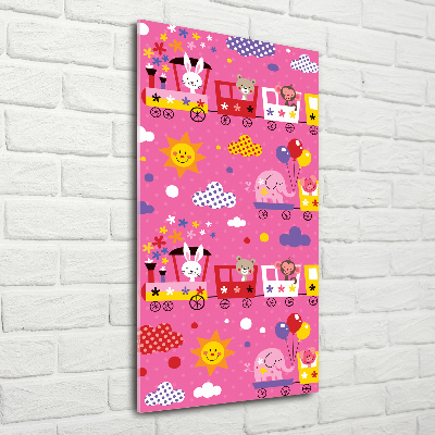 Obraz zdjęcie szkło akryl pionowy Wesoły pociąg