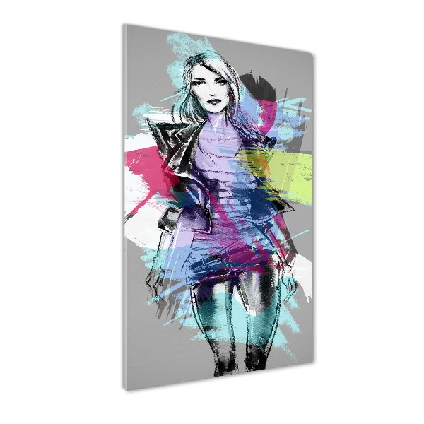 Staand plexiglas foto Abstracte vrouw
