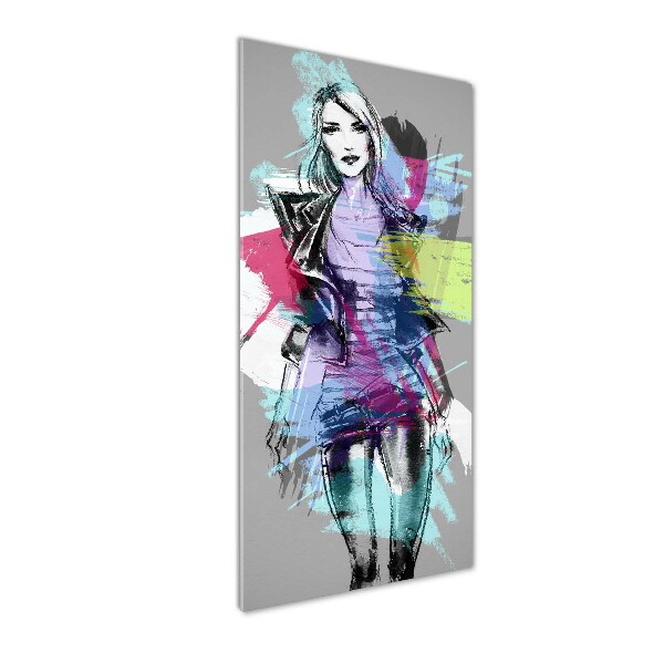 Staand plexiglas foto Abstracte vrouw