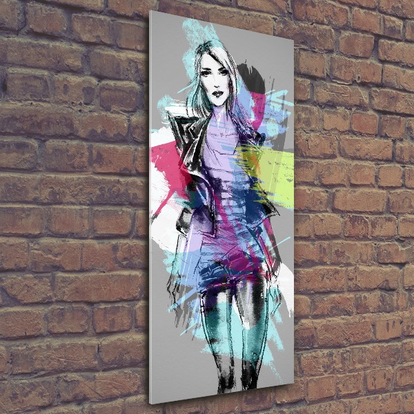 Staand plexiglas foto Abstracte vrouw