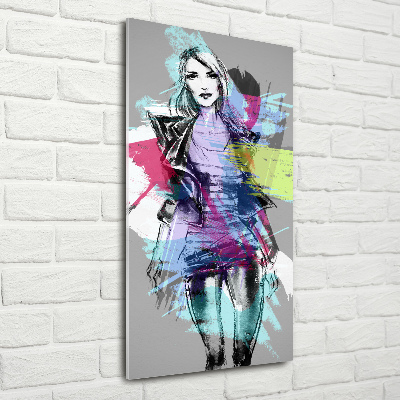 Staand plexiglas foto Abstracte vrouw