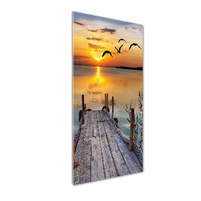 Staand foto plexiglas Houten steiger