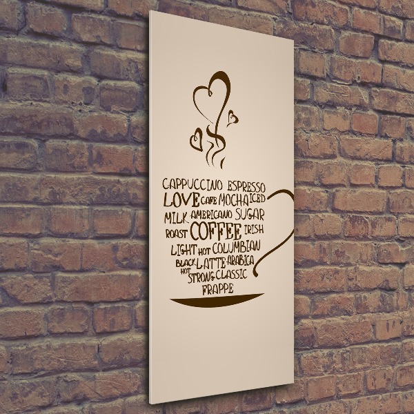 Staand plexiglas foto Een kopje koffie