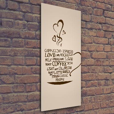 Staand plexiglas foto Een kopje koffie