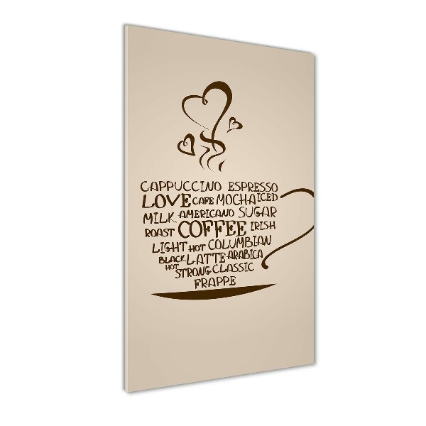 Staand plexiglas foto Een kopje koffie