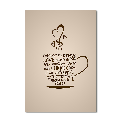 Staand plexiglas foto Een kopje koffie